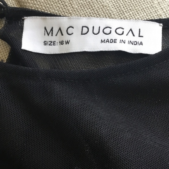 Mac Duggal Beaded Mini Capelet - Picture 11 of 12